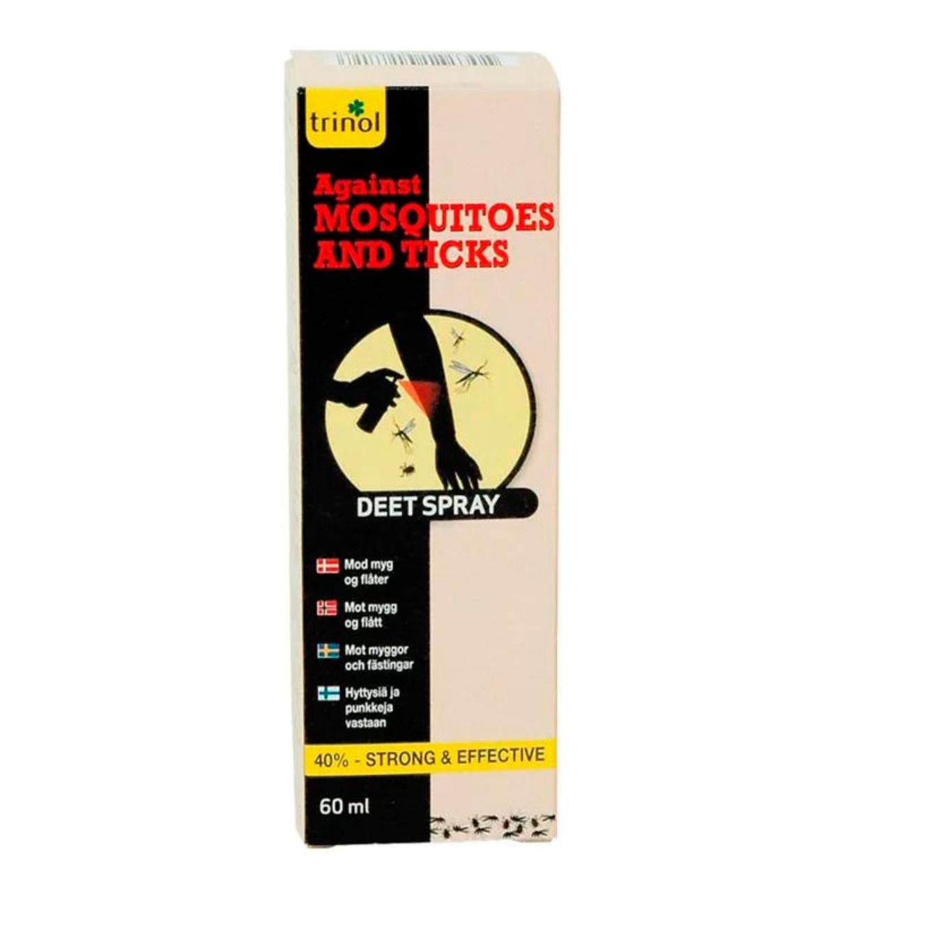 Mygg Trinol spray mot mygg og flått 60ml - Skog og Varme